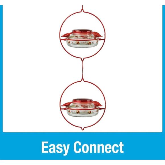 Hummingbird Feeder Decorative Glass Top-Fill - Picture 6 of 6